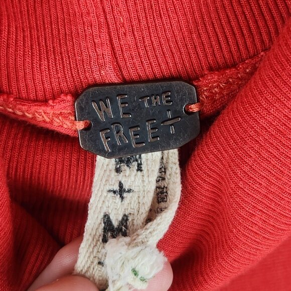 We The Free Alameda Oversized Slouchy Dolman Sleeve Ribbed Turtleneck Top sz M - Picture 7 of 11